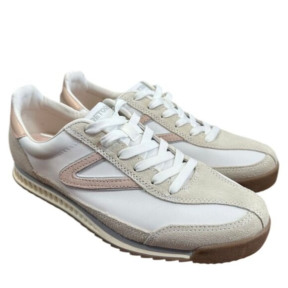 Tretorn Womens Sneakers Pink Multicolor Jogger Shoes Memory Foam Lace-Up Padded - Picture 2 of 6